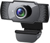 Webcam with Microphone, 1080P HD Streaming USB Computer Webcam [Plug and Play] [30fps]