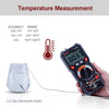 Digital Multimeter TRMS 6000 Counts Ohmmeter Auto-Ranging Fast Accurately Measures Voltage Current Amp Resistance Diodes Continuity Duty-Cycle Capacitance Temperature