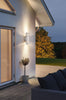 Cerdeco Hamilton Modern Porch Light [ UL-Listed ] Stainless Steel Satin Nickel Finished Outdoor Wall Lamp Weather-Proof Cylinder Wall Sconce Suitable for Garden & Patio