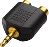Gold Plated 3.5mm Stereo to 2-RCA Male to Female Adapter,Audio Splitter Adapter, Dual RCA Jack Adapter x2