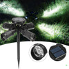 10W Solar Power 28 LED Four Heads Outdoor Yard Lawn Light Waterproof Stake Landscape Lamp