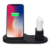 3 In 1 10W Qi Wireless Charger Watch Charger Earbuds Charger Phone Holder for Qi-enabled Smart Phone for iPhone 11 Pro Max Apple Watch Apple AirPods