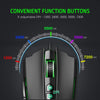 Gaming Mouse Wired [7200 DPI] [Programmable] [Breathing Light] Ergonomic Game USB Computer Mice