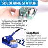 862BD+ SMD ESD Safe 2 in 1 Soldering Iron Hot Air Rework Station °F /°C with Multiple Functions
