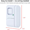 Personal Security Window/Door, 4-Pack, DIY Protection, Burglar Alert, Wireless, Chime/Alarm, Easy Installation, Ideal for Home, Garage, Apartment, Dorm, RV and Office, 45174, 4