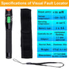 30mW 30KM Visual Fault Locator, Red Light Fiber Optic Cable Tester Meter, Cable Test Equipment Fit for 2.5 mm Universal Connector, for CATV Telecommunications Engineering Maintenance