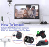 Webcam Stand Camera Mount and Phone Holder / 33 Inch Foldable Flexible Gooseneck Holder