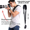 Camera Neck Strap with Quick Release and Safety Tether, Adjustable Camera Shoulder Sling Strap for Nikon Canon Sony Olympus DSLR Camera - Retro
