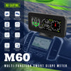 M60 Car Inclinometer Digital GPS HUD Pitch Angle Slope Meter MPH Speedometer with Compass for Off-Road SUV Vehicles