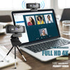 AutoFocus 1080p Webcam 2021 with Stereo Microphone and Tripod Stand and Privacy Cover FHD USB Web Camera