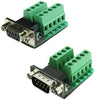 DB9 Male and DB9 Female D-SUB Adapter Plate Connector RS232 Serial to Terminal Board Signal Module