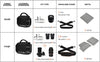 Shoulder Camera Bag Cwatcun Water Resistant Camera Bag/Case for Nikon Canon Sony Pentax Olympus Panasonic Samsung & Many More SLR DSLR and Photography Accessories Large Black