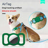 Air Tag AirTag Holder Fixed at Dog Collar Silicone Case Cover x4