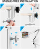 Ultra Long Arm Tablet Stand Portable iPad Holder 360 Angle Bracket Metal Locking Phone Holder