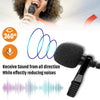 3.5mm Lapel Microphone Kit for PC/Laptop/Camera/Phone, 6 in 1 Mini Lavalier Clip On Mic