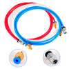 3 Pieces Teflon Tube PTFE Tube White Blue Red Tubing 1.5 Meters for 3D Printer 1.75mm Transfer Material Pipe. With3 Pieces PC4-M6 Fittings and 3 Pieces PC4-01 Fitting Connectors