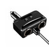 Car Cigarette Lighter Socket Splitter 12V-24V Power Adapter Dual USB Car Charger Voltmeter LCD