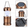 Outdoor Rechargeable Solar Panel Camping Lantern LED Tent Hanging Light