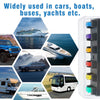 12-24V Blade Fuse Box Block Holder 6 Way Car Boat Power Distribution Panel Board