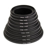 9X Step Up 37-82mm + 9X Step Down 82-37mm Rings Filter Stepping Adapter