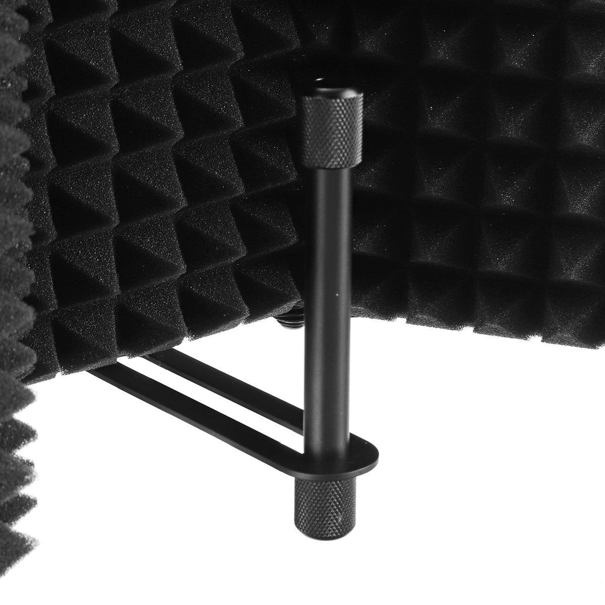 Foldable Microphone Acoustic Isolation Shield Acoustic Foams Studio Three-door Noise Enclosure Panel Filter