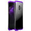 Luphie Metal Bumper+9H Clear Tempered Glass Back Shell Protective Case For Samsung Galaxy S9