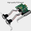 RS232 Serial Ports Parallel Port Connectors PCIE Expansion Card WCH382 + Baffle