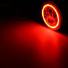 7inch 6000K LED Hi-Lo Beam Headlight Halo Angle Eyes White DRL Red Turn Light For Jeep Wrangler
