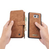 CaseMe Removable PU Zipper Wallet Card Case Cover For Samsung Galaxy Note 5
