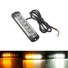 18W LED Car Strobe Light Emergency Lamp Warning Flashing Lighting Amber/White