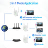 Wifi Range Extender , 1200Mbps Signal Booster Repeater Cover up to 2640 Sq.Ft and 25 Devices, 360° Full Coverage Wireless Internet Amplifier, Wifi Repeater with Ethernet/Lan Port