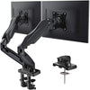Dual Monitor Stand, Desk Mount Base for 17-27 Inch Computer Screens