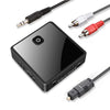 2 in 1 Bluetooth 5.0 Transmitter Receiver Wireless Adapter 3.5Mm AUX Optical Audio Adapter Low Latency for PC Tv Car Speaker