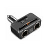 Car Cigarette Lighter Socket Splitter 12V-24V Power Adapter Dual USB Car Charger Voltmeter LCD