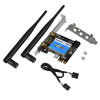 PCIE Network Card 433Mbps Dual Band 2.4G/5G + Bluetooth 4.0 Bluetooth Network Card for Desktop, Dual Band PCIE Wireless Card, PCIE Expansion Card