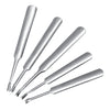 95/113/116/118mm V/U-shaped Silver Stainless Steel Hand Make Leather Trencher Slotting Tools Kit