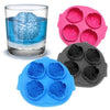 Honana Silicone Brain Shape Ice Freeze Cube Tray Maker Mould 4 Forms Bar Party Drink Ice Mold