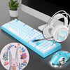Mechanical Keyboard Mouse Headset Kit,K616 Gaming Keyboard (104 Keys),Gaming Mouse, Gaming Mouse Pad  Headphones for Gamers