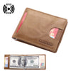 Men RFID Antimagnetic Genuine Leather Card Holder Money Clip Fashion Wallet