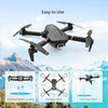 4DRC Foldable Drone with 1080P HD Camera for Kids and Adults, Remote Control RC Quadcopter with 2 Batteries, Altitude Hold, One Key Take Off/Landing, Trajectory Flight, App Control, Black