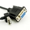 RS232 DB9 Female to USB 2.0 a Female Serial Cable Adapter Converter 8Inch/25Cm