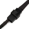 CRJ 15-Pin Male SATA to 4 Fan 12V Sleeved Power Adapter Cable