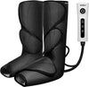 Leg Massager for Foot Calf Air Compression Leg Wraps with Portable Handheld Controller - 2 Modes & 3 Intensities (Black)