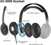 Cyber Acoustics Stereo USB Headset, in-line Controls for Volume & Mic Mute, Noise Cancelling Mic & Adjustable Mic Boom