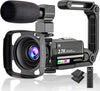 Video Camera 2.7K Camcorder Ultra HD 36MP Vlogging Camera for YouTube IR Night Vision