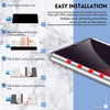 [2+2] UniqueMe Compatible for Samsung Galaxy S21 Ultra (6.8 inch) Flexible TPU Screen Protector and Camera Lens Protector