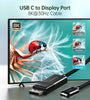 USB C to DisplayPort Cable,  8K@30Hz 6ft DisplayPort to USB C Cable