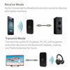 Bluetooth 5.0 Transmitter Receiver,2-In-1 Wireless Audio Adapter,3.5Mm AUX RCA Adapter for TV PC Headphones Car Home Stereo System