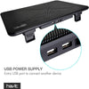 Laptop Cooling Pad - Laptop Cooler - HV-F2056 - 15.6"-17", Portable USB Powered (3 Fans) - Blue LED