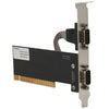 New 2 Ports Pci to 9Pin Serial Port RS232 Expand Riser Card Adapter TX382B with Tracking Number